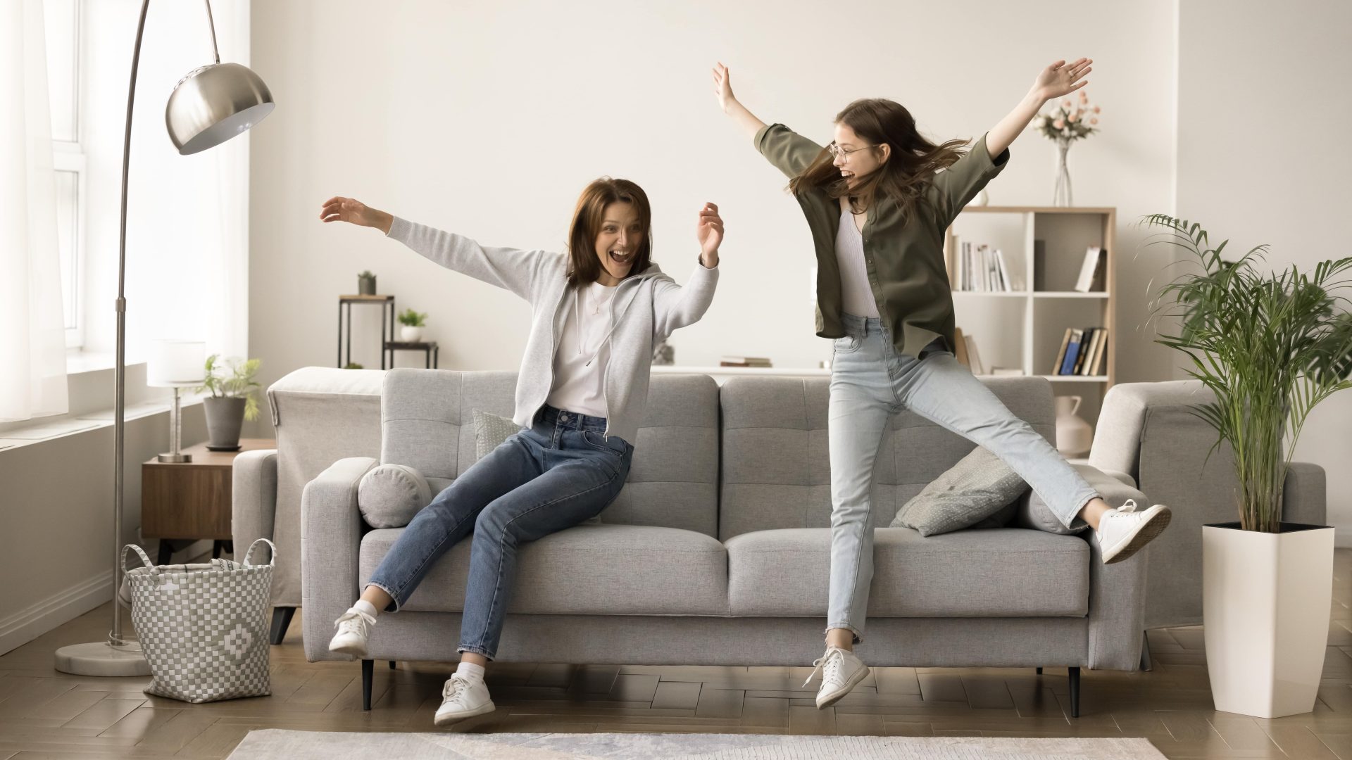 adoptive mother with teenager